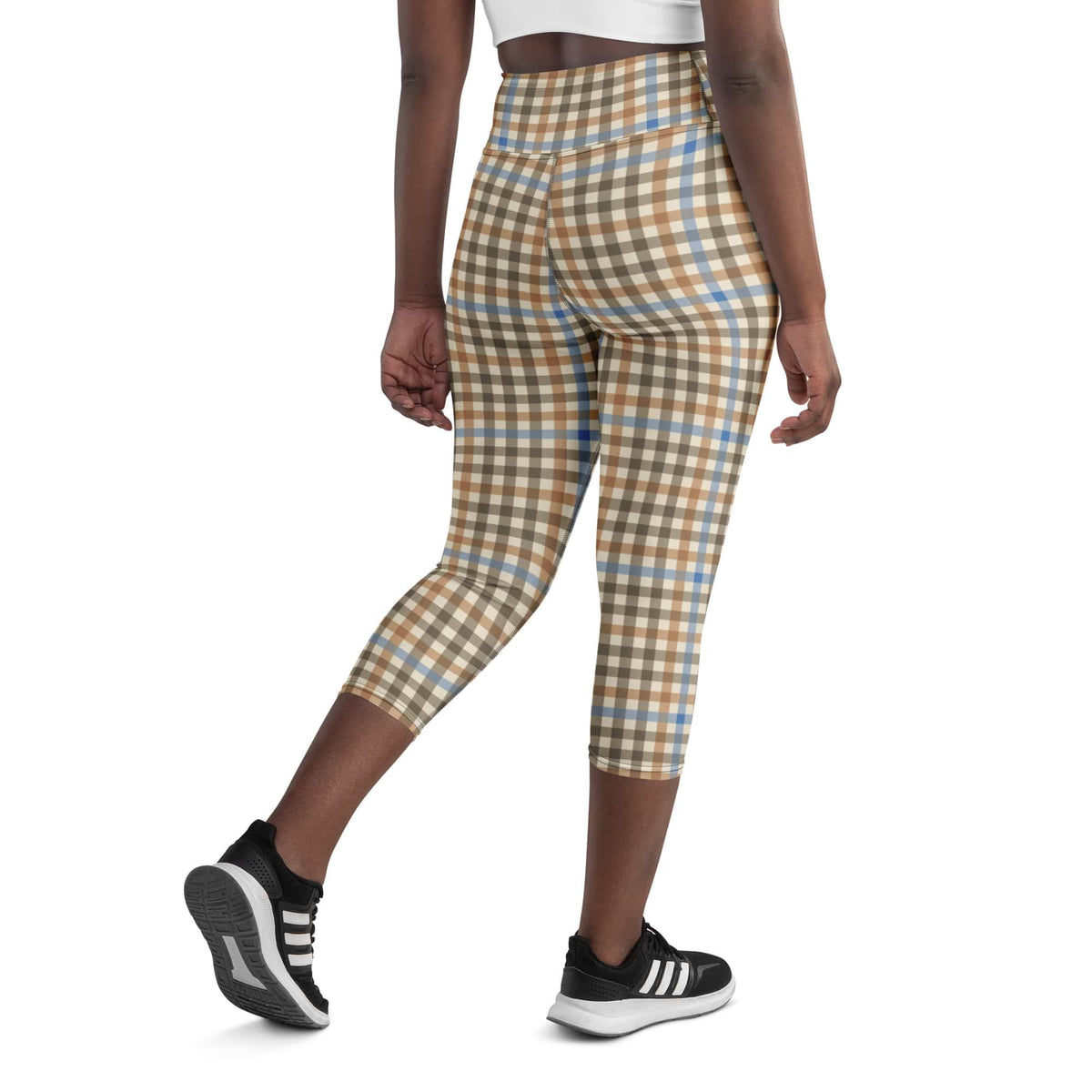 English Countryside Check Yoga Capris