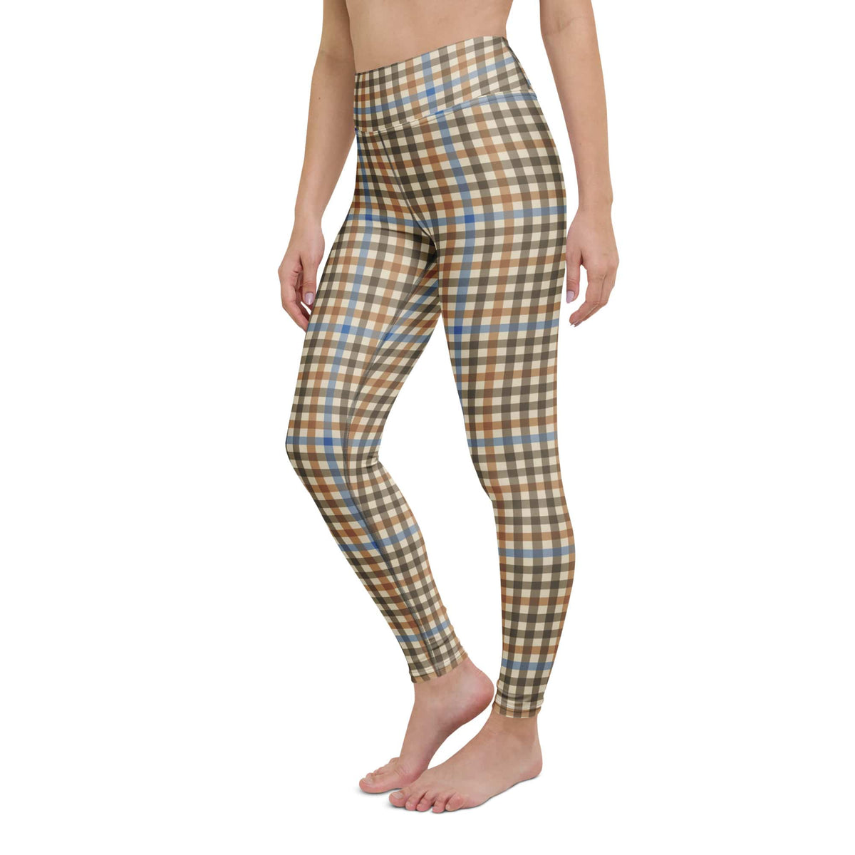 English Countryside Check Yoga Leggings