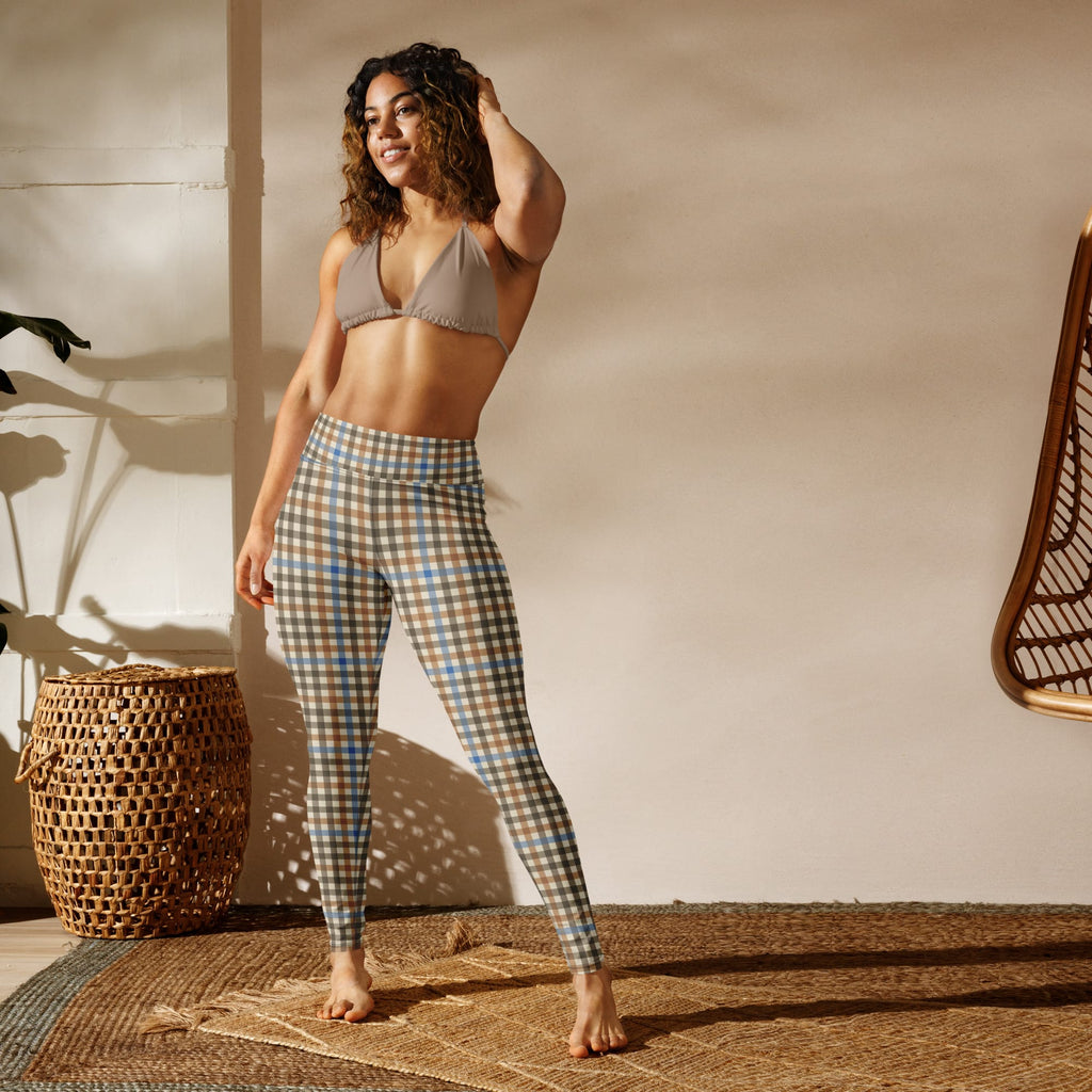 English Countryside Check Yoga Leggings