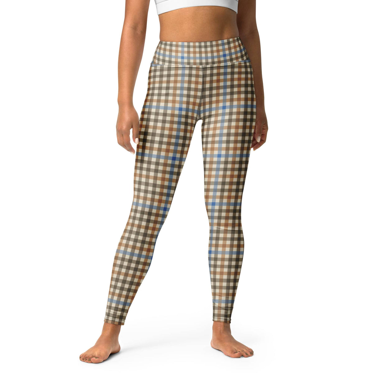 English Countryside Check Yoga Leggings