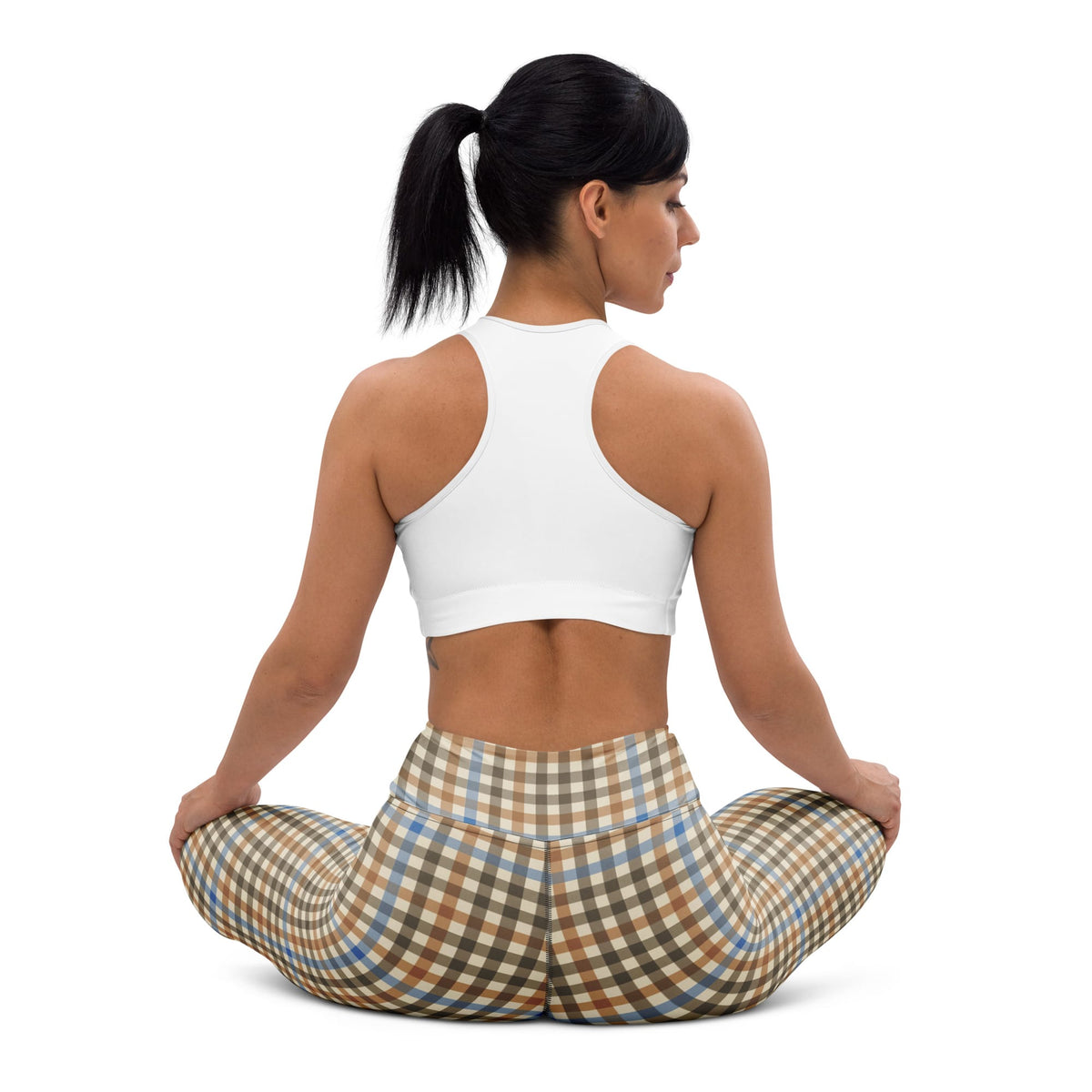 English Countryside Check Yoga Leggings