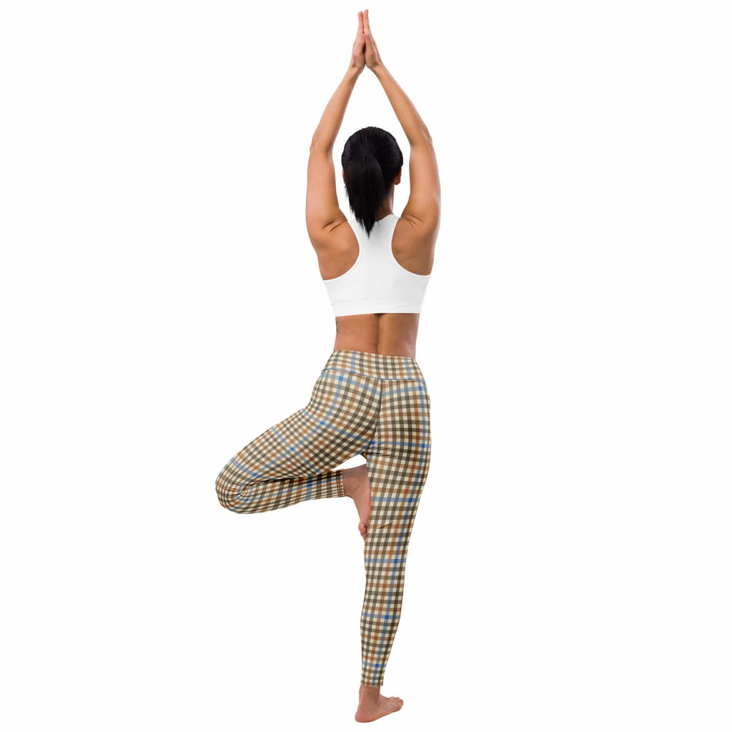 English Countryside Check Yoga Leggings