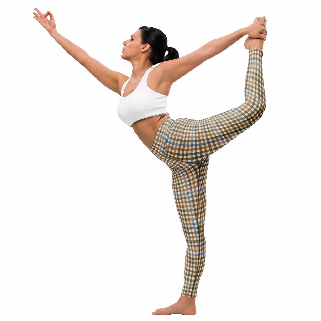 English Countryside Check Yoga Leggings