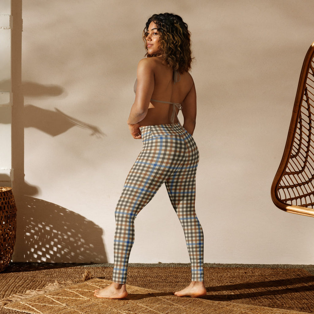 English Countryside Check Yoga Leggings