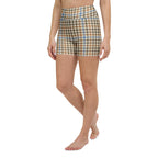 English Countryside Check Yoga Shorts