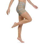 English Countryside Check Yoga Shorts