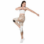 Ethereal Wings Crossover Leggings With Pockets