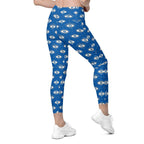 Evil Eye Pattern Leggings With Pockets