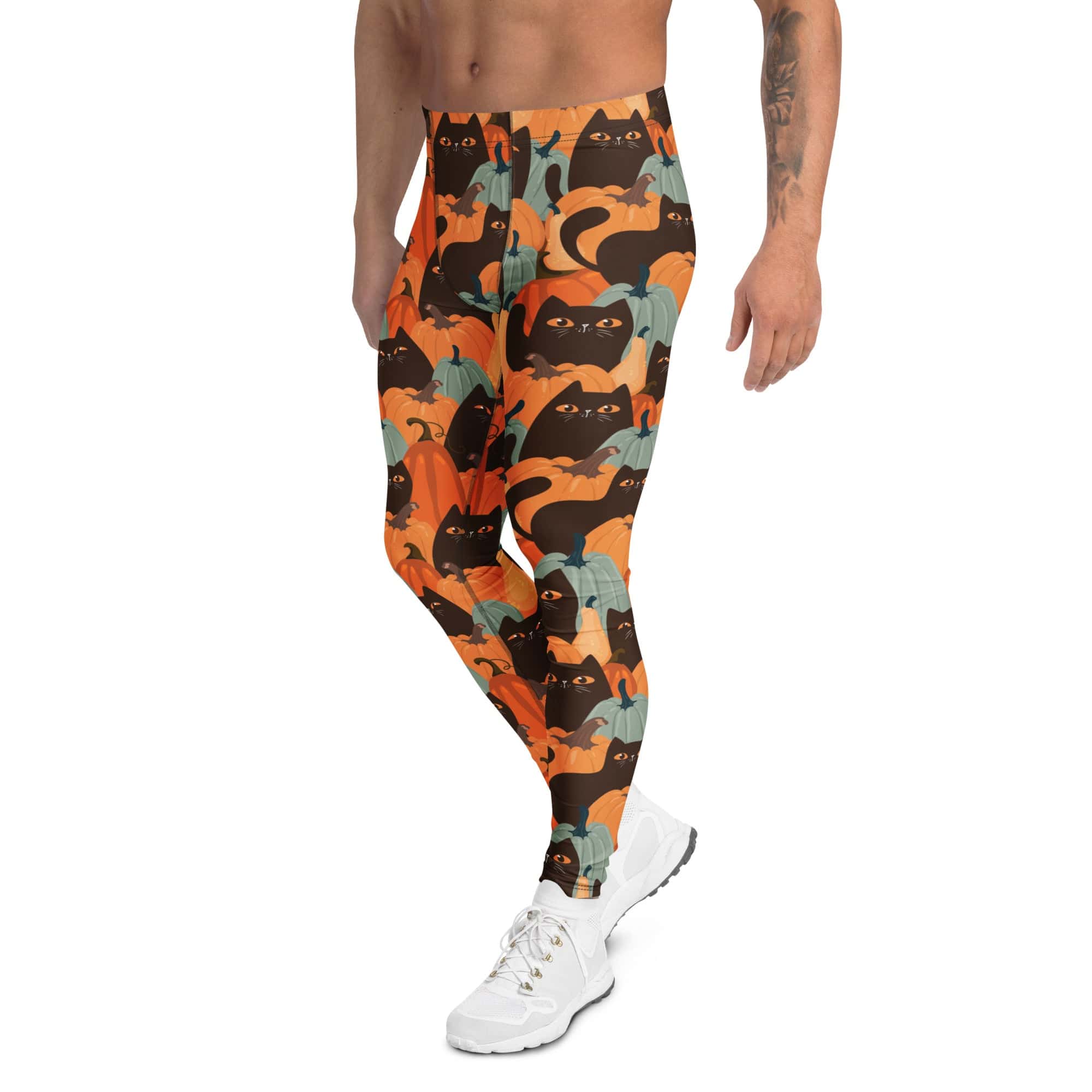 Fall Cat Magic Men's Leggings