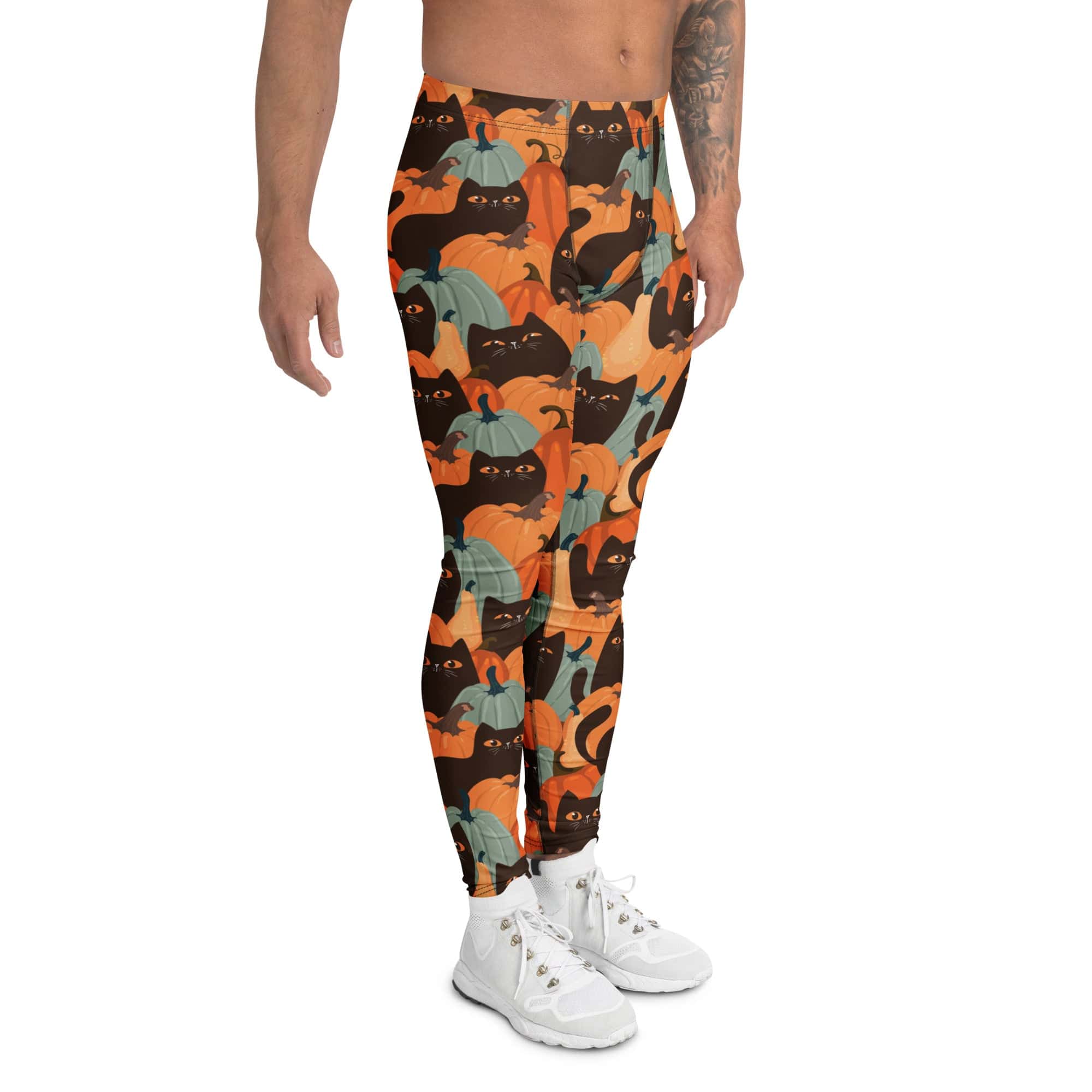 Fall Cat Magic Men's Leggings