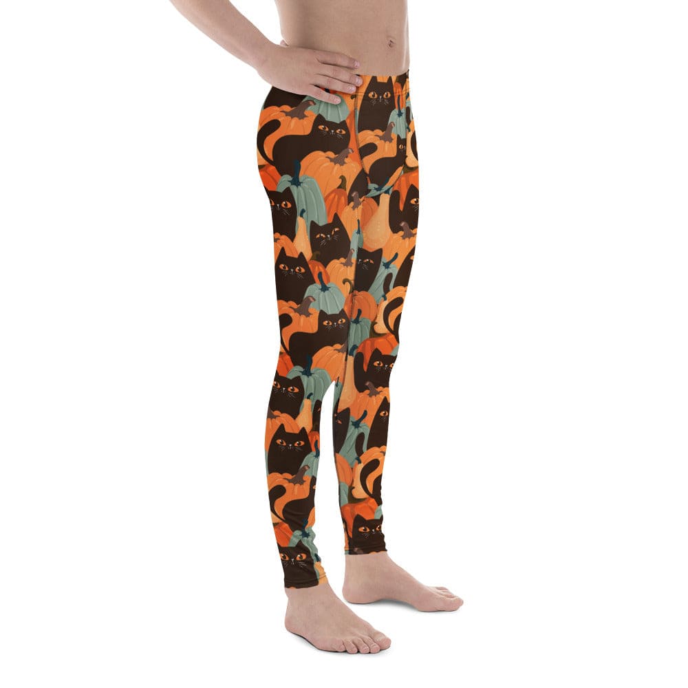 Fall Cat Magic Men's Leggings