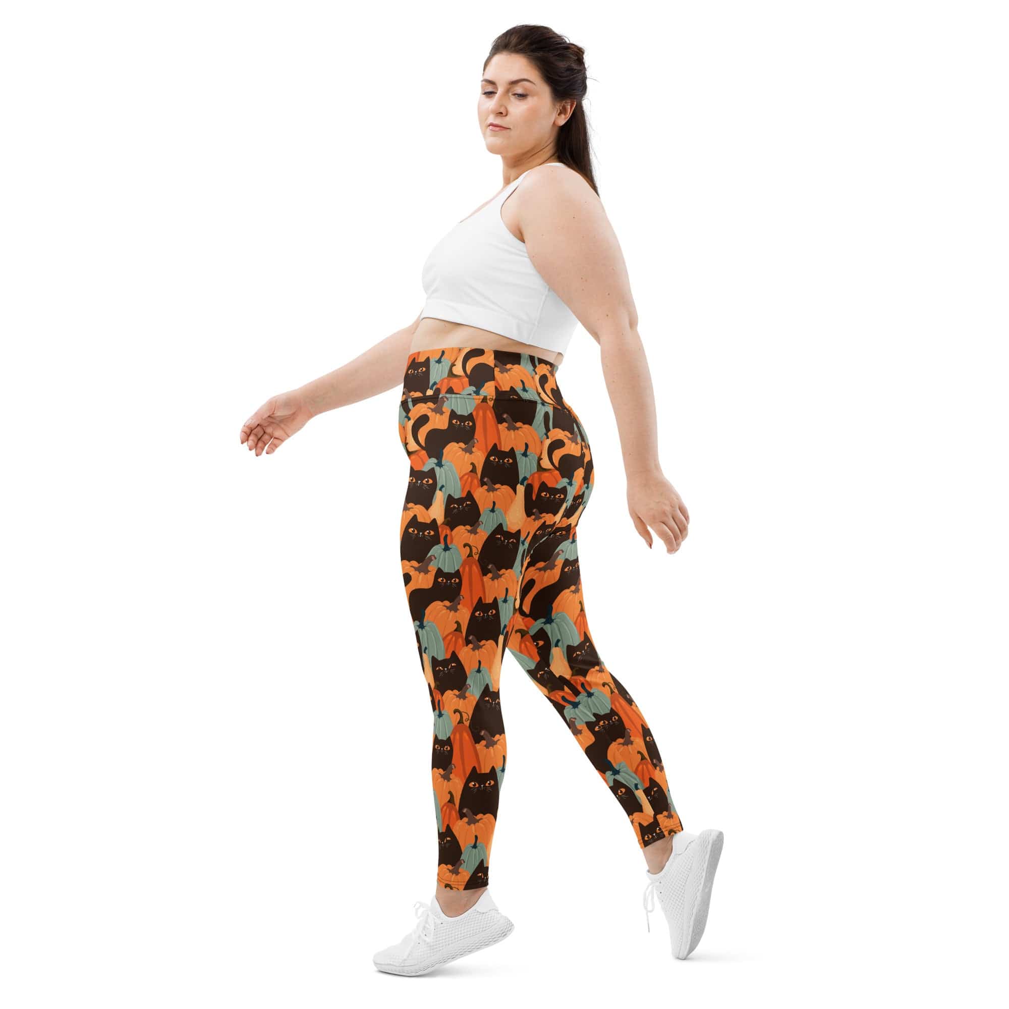 Fall Cat Magic Plus Size Leggings