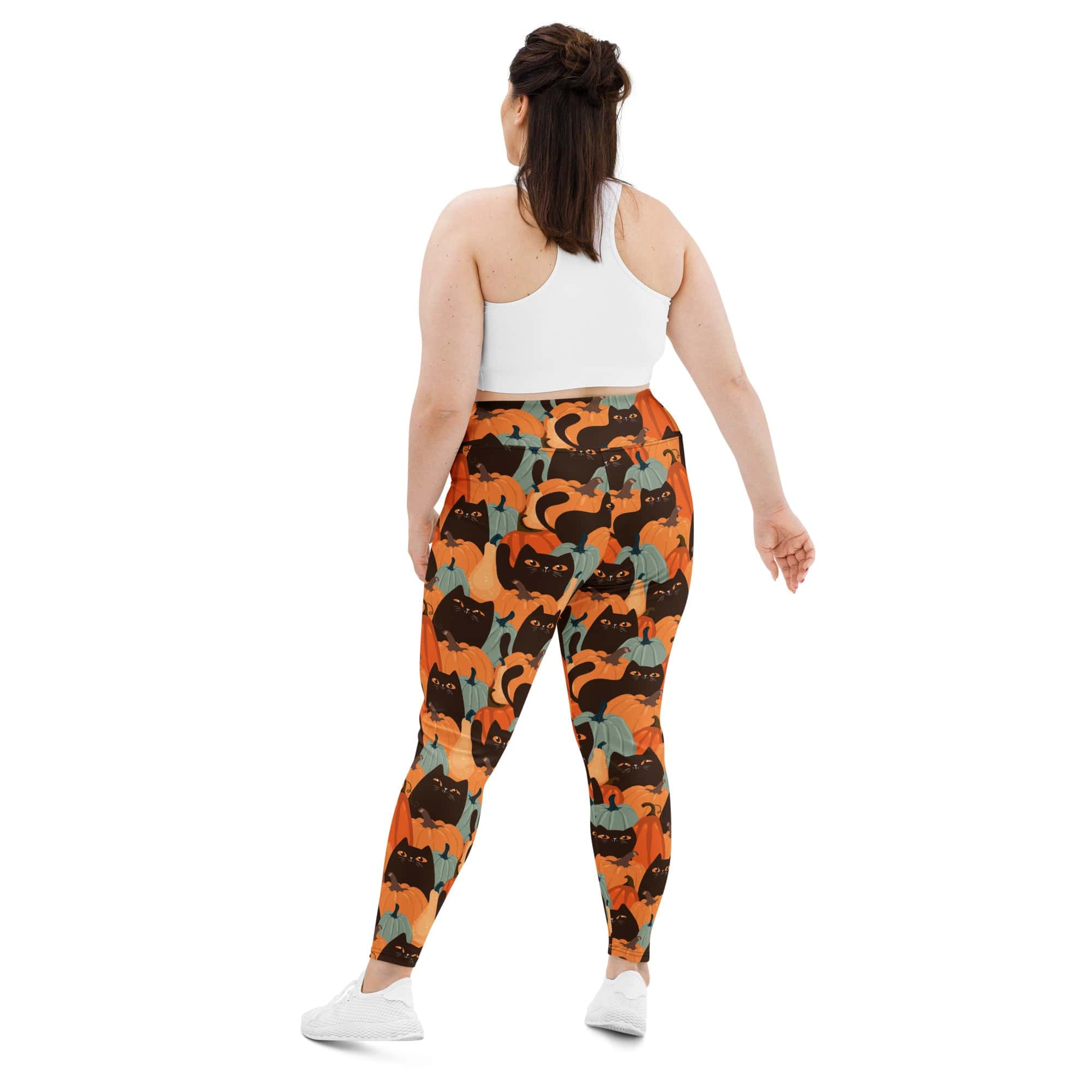 Fall Cat Magic Plus Size Leggings