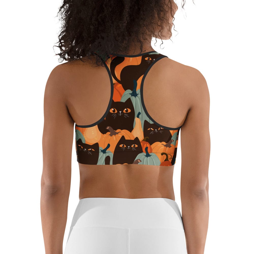 Fall Cat Magic Sports Bra