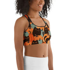 Fall Cat Magic Sports Bra