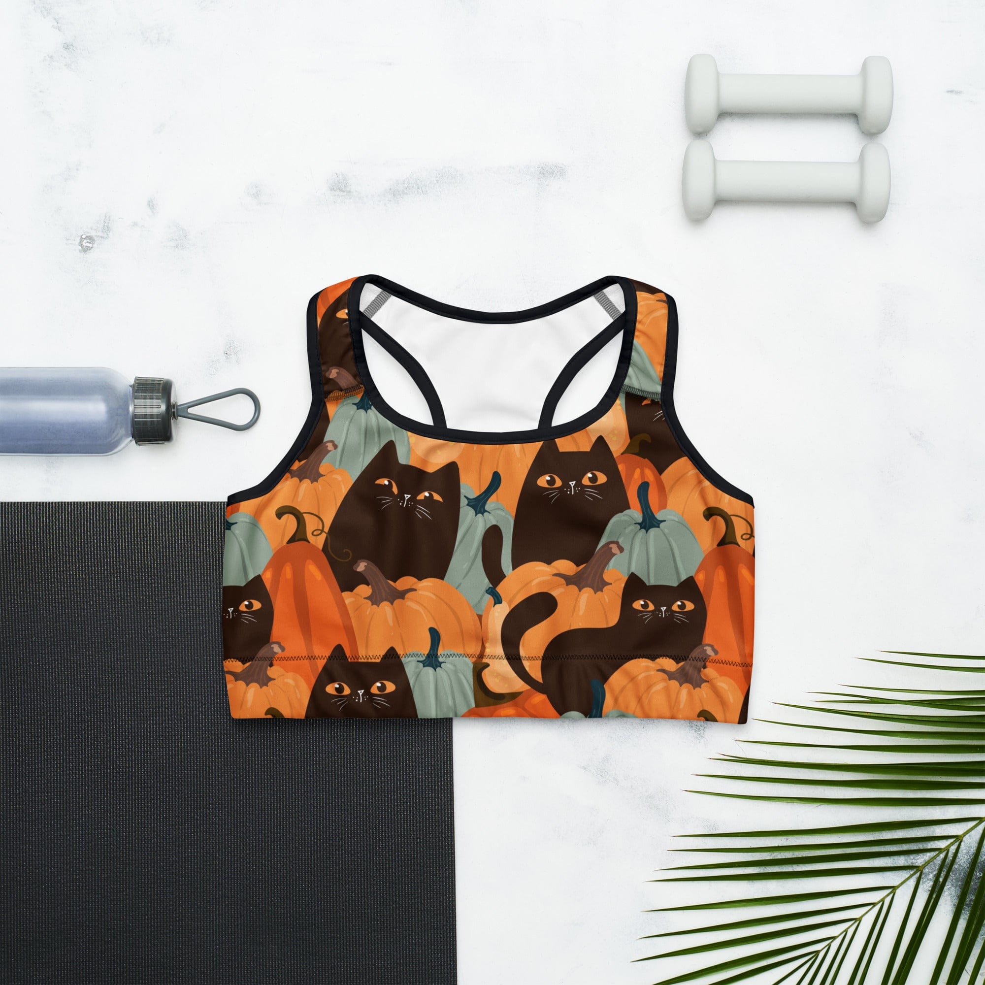 Fall Cat Magic Sports Bra