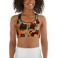 Fall Cat Magic Sports Bra