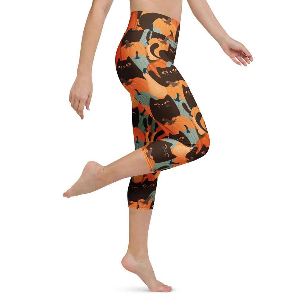 Fall Cat Magic Yoga Capris