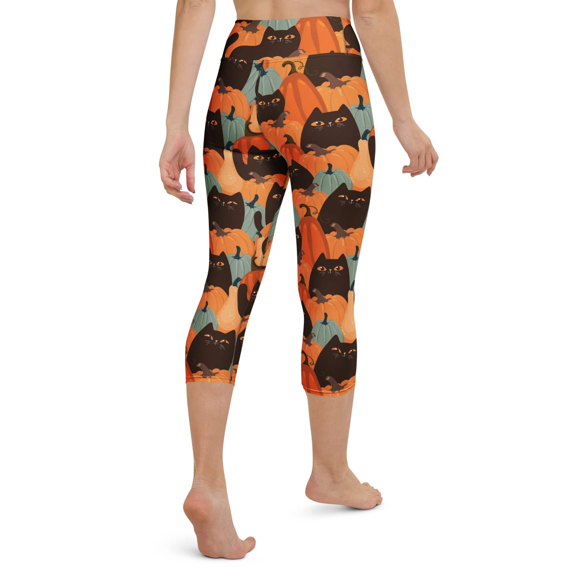 Fall Cat Magic Yoga Capris