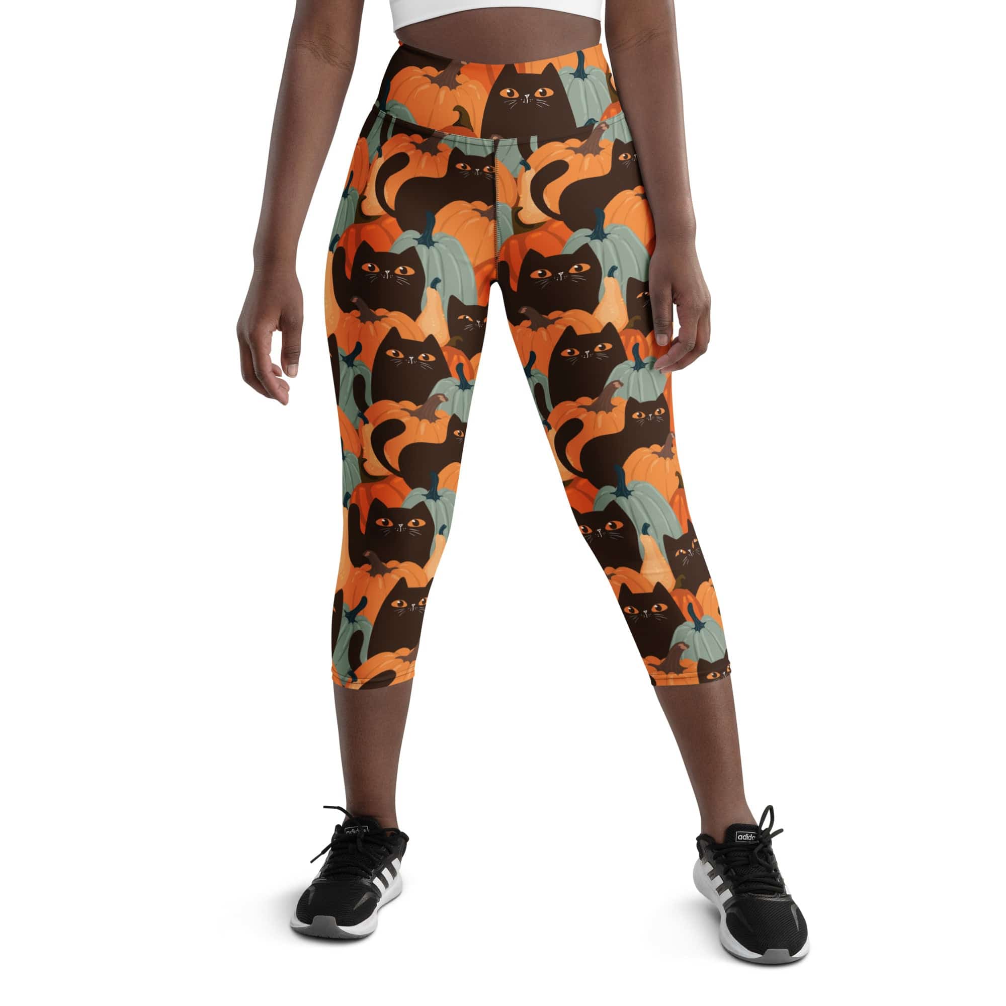 Fall Cat Magic Yoga Capris