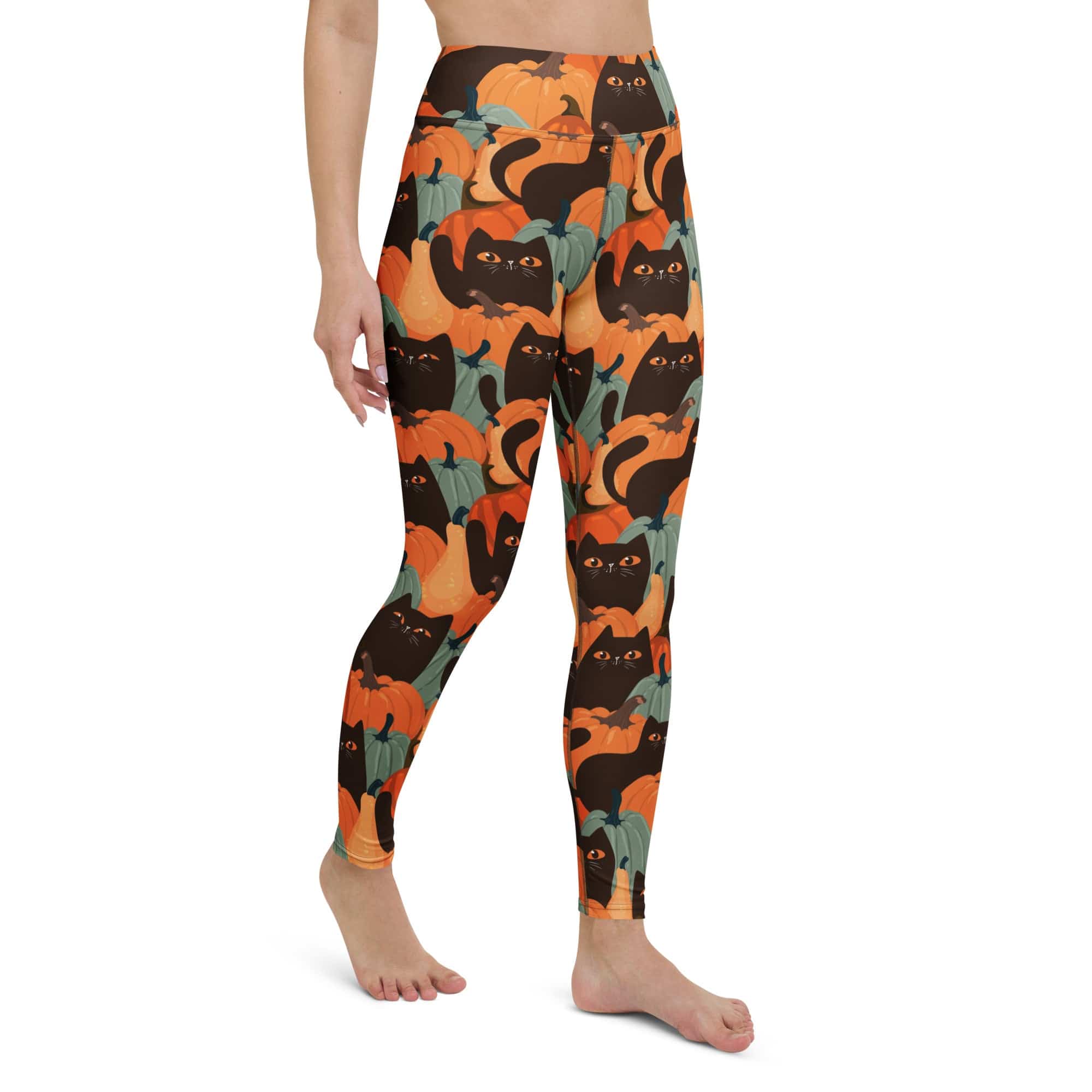 Fall Cat Magic Yoga Leggings