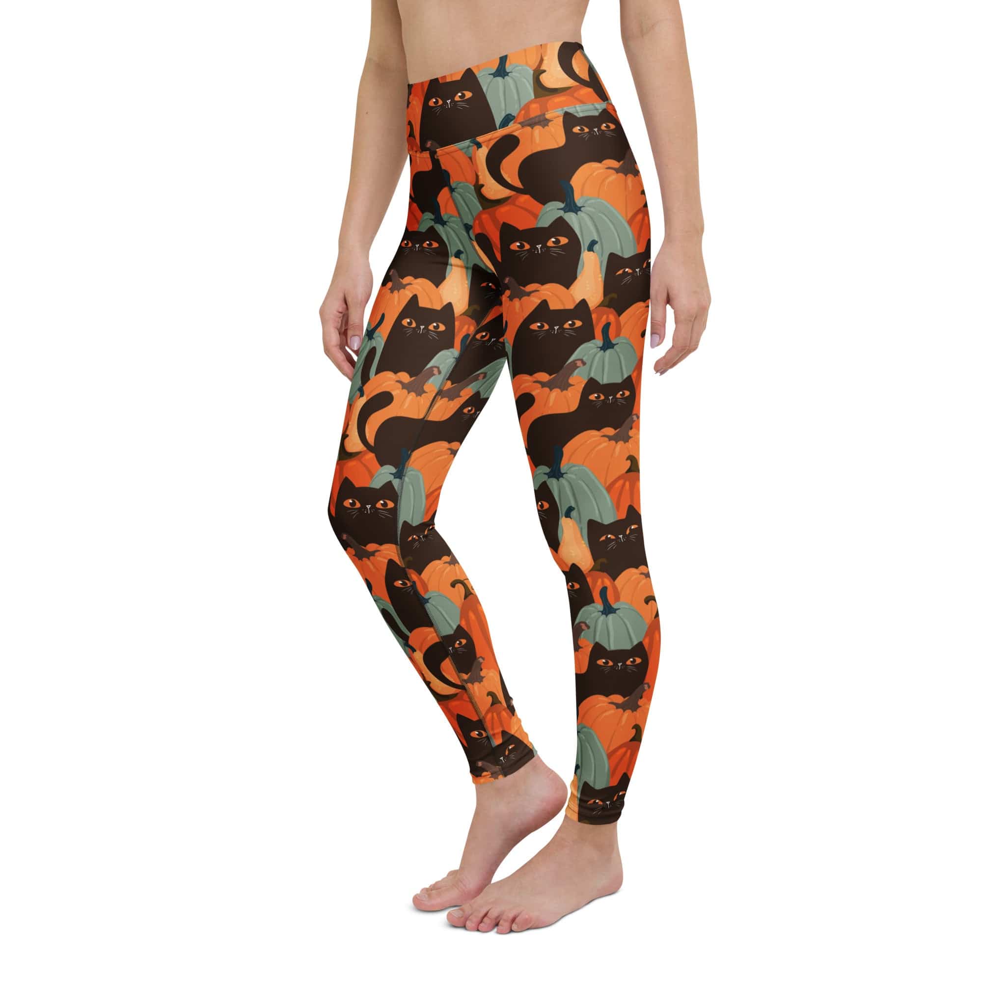 Fall Cat Magic Yoga Leggings