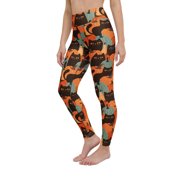 Fall Cat Magic Yoga Leggings