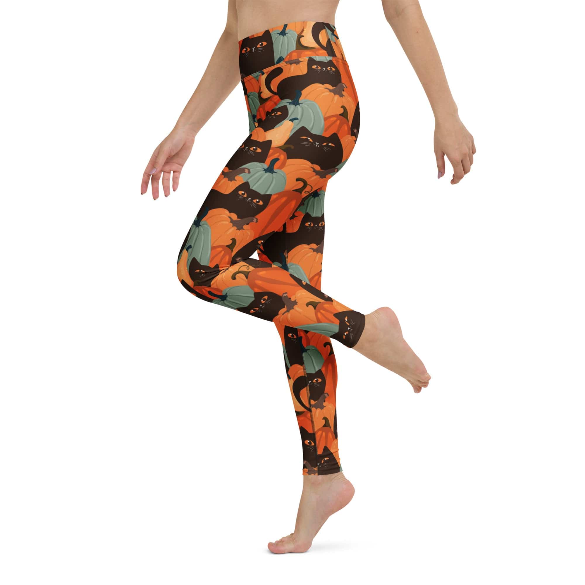 Fall Cat Magic Yoga Leggings