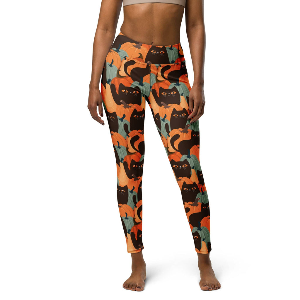 Fall Cat Magic Yoga Leggings