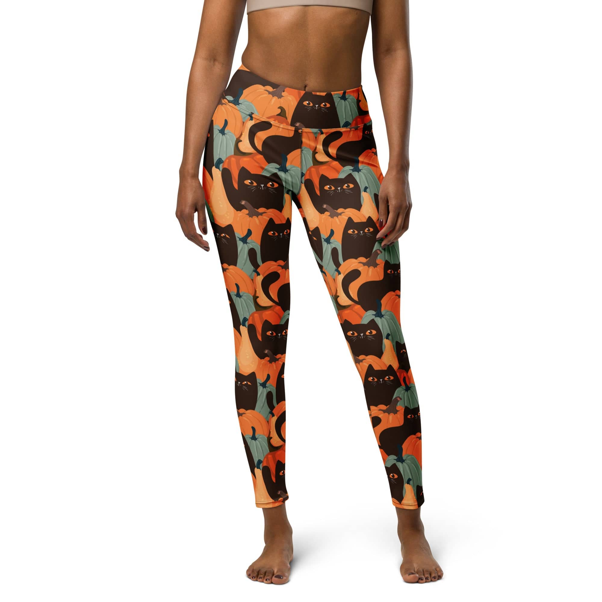 Fall Cat Magic Yoga Leggings