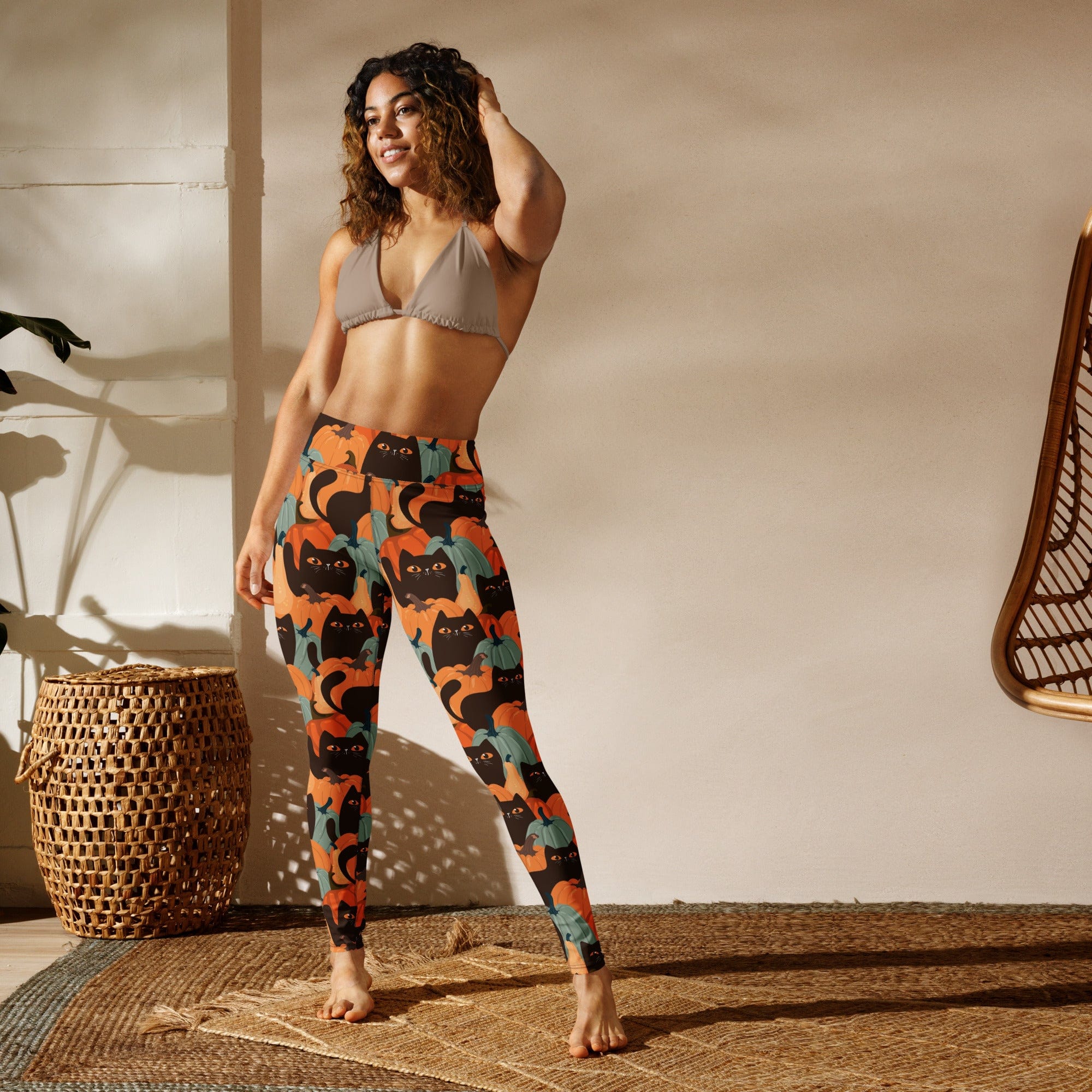 Fall Cat Magic Yoga Leggings