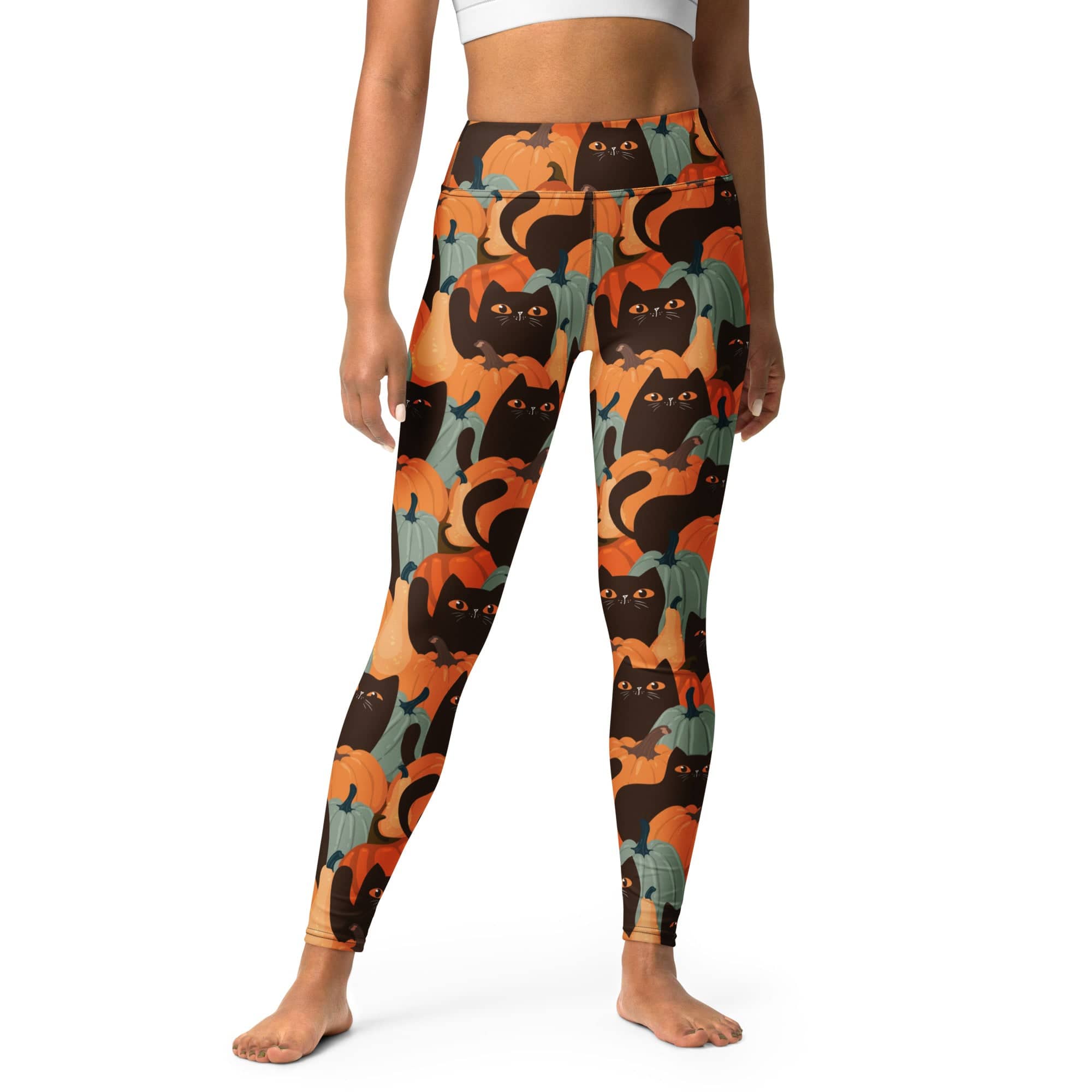 Fall Cat Magic Yoga Leggings