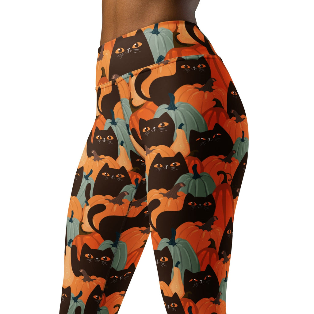 Fall Cat Magic Yoga Leggings