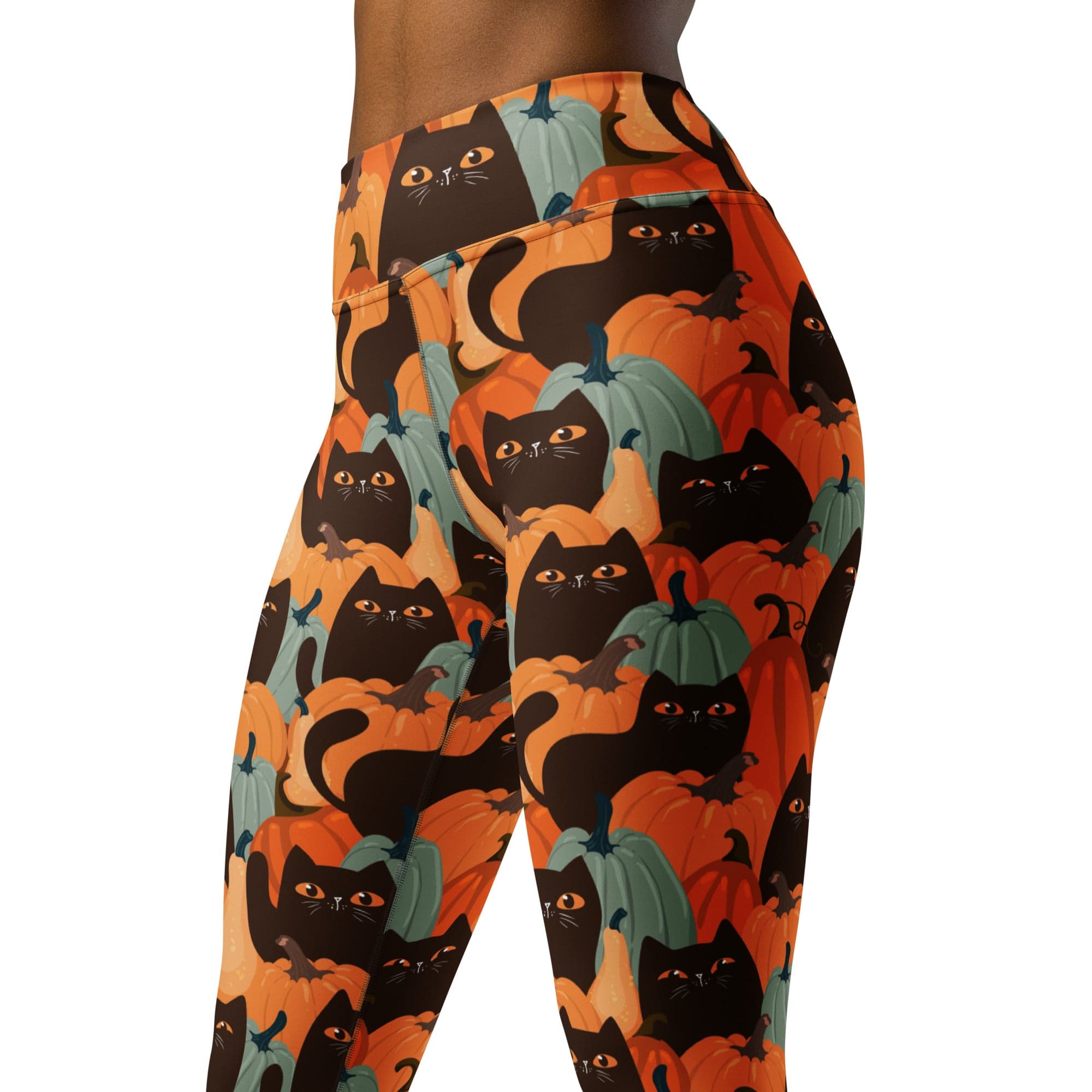 Fall Cat Magic Yoga Leggings