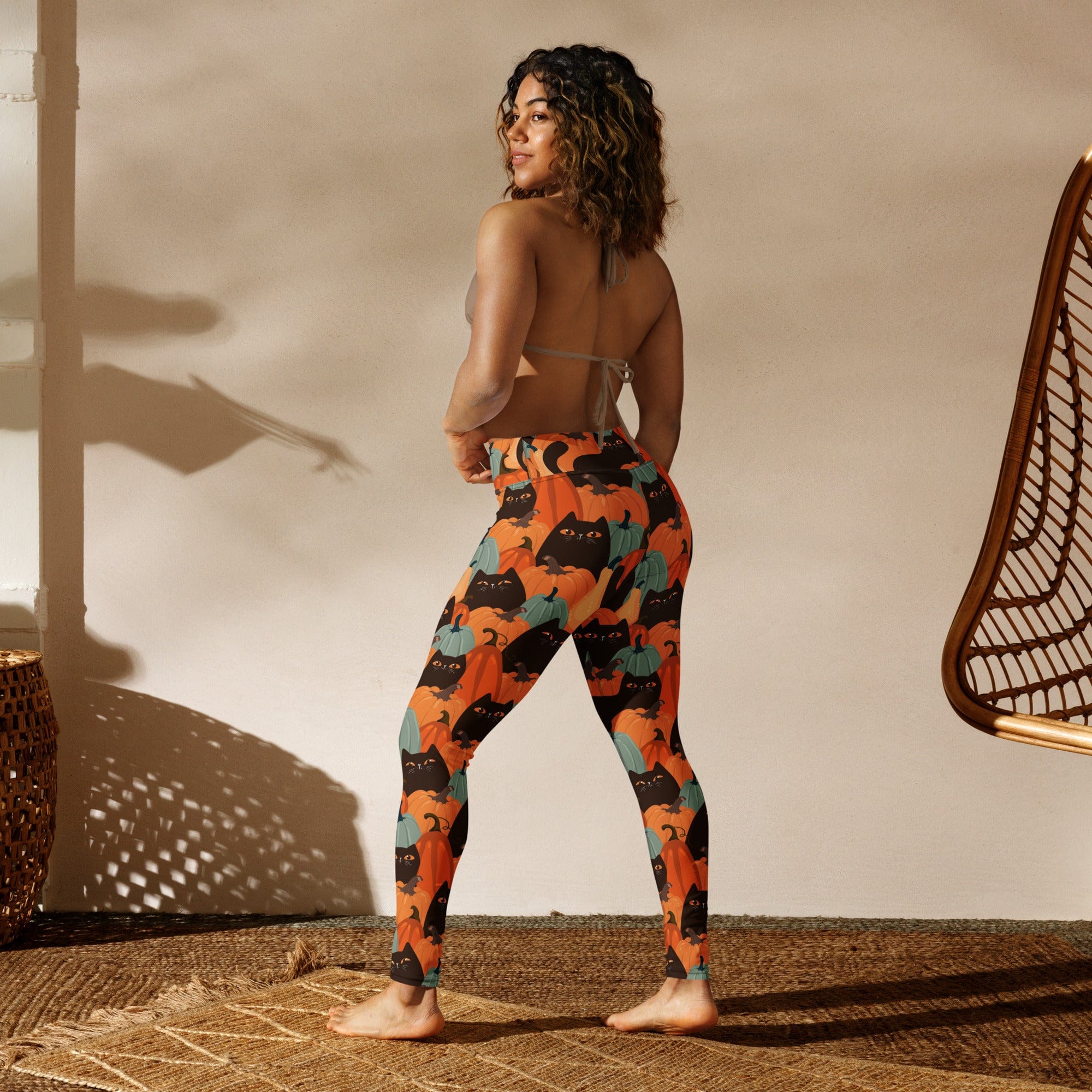 Fall Cat Magic Yoga Leggings