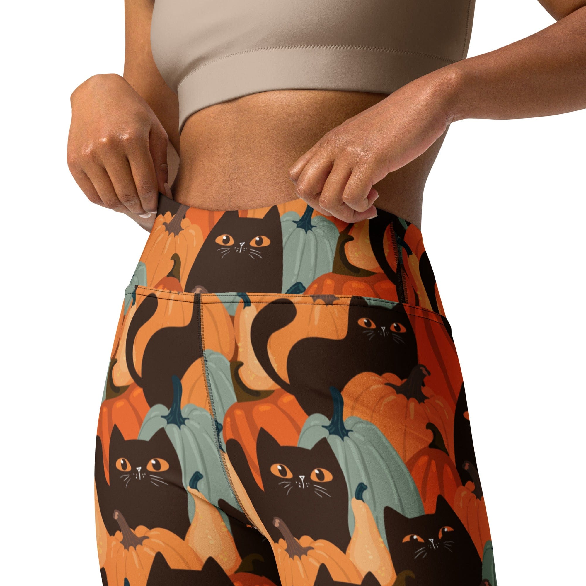 Fall Cat Magic Yoga Leggings