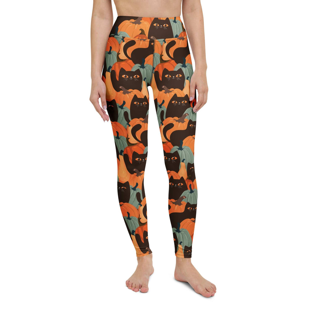 Fall Cat Magic Yoga Leggings