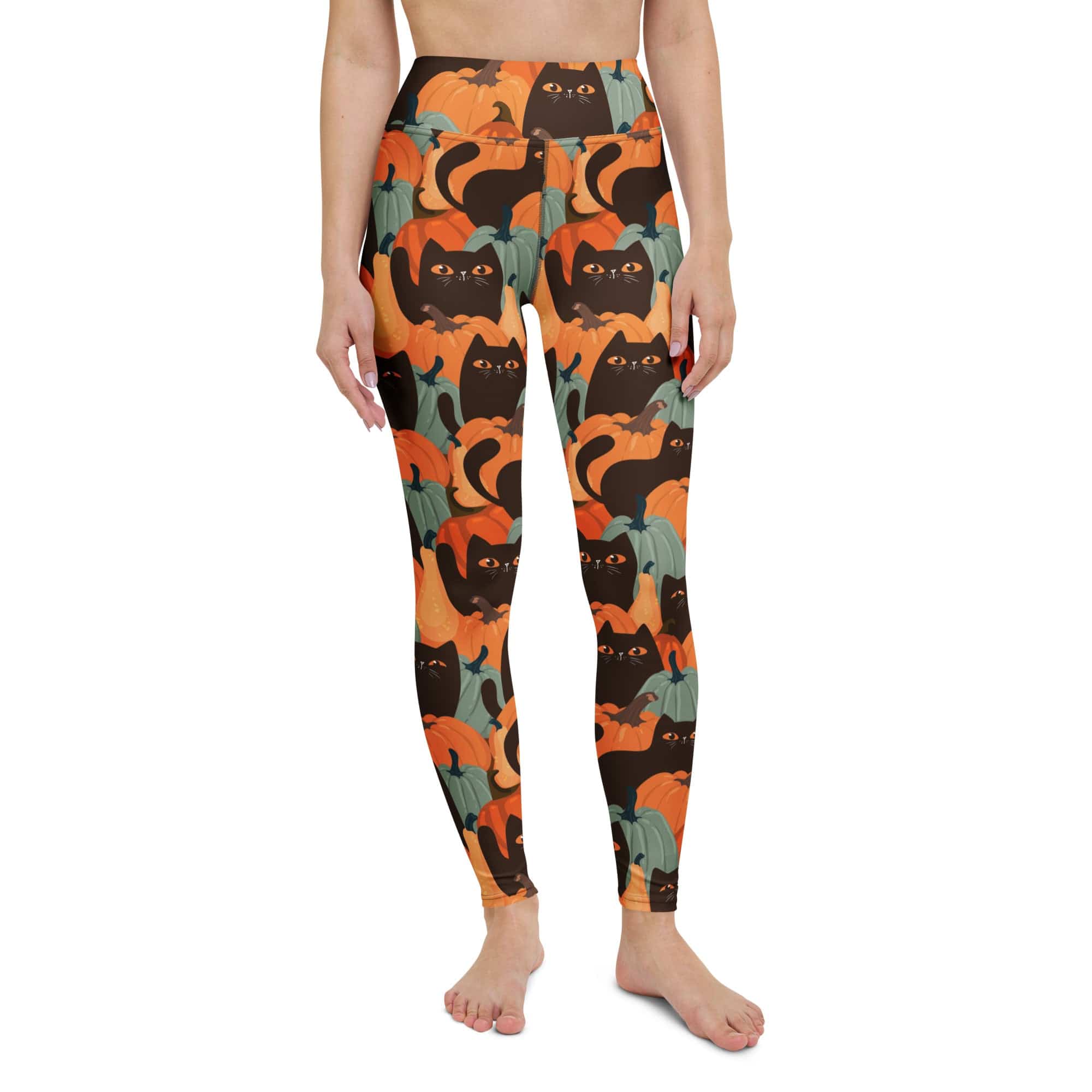 Fall Cat Magic Yoga Leggings