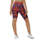 Fall Plaid Biker Shorts