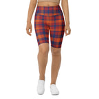 Fall Plaid Biker Shorts