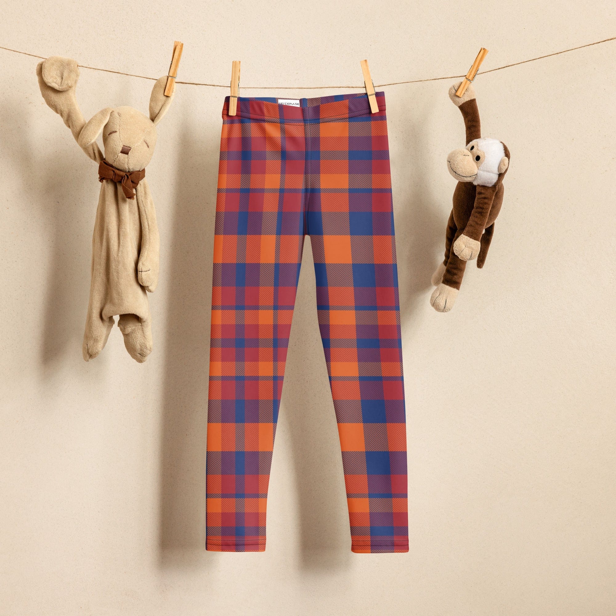 Fall Plaid Kid's Leggings