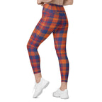Fall Plaid Leggings With Pockets