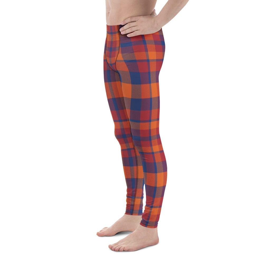 Fall Plaid Men's Leggings