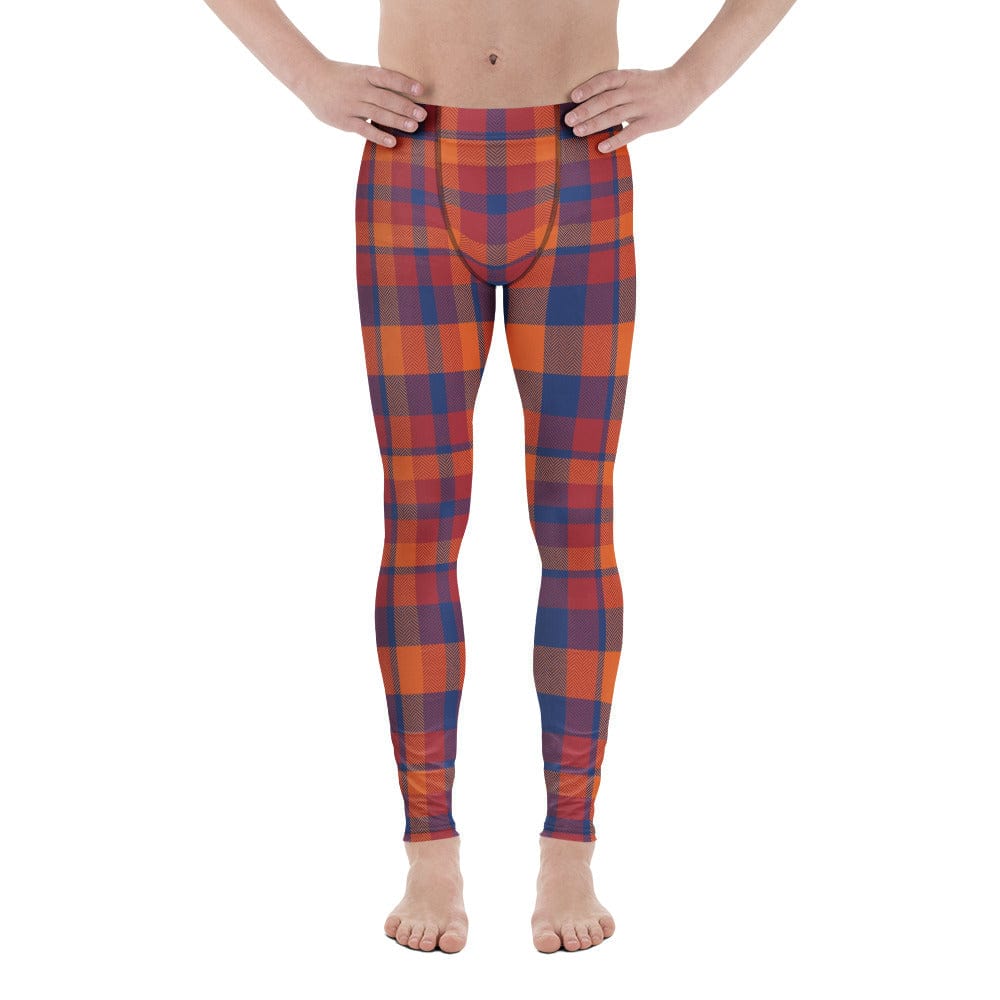Fall Plaid Men's Leggings