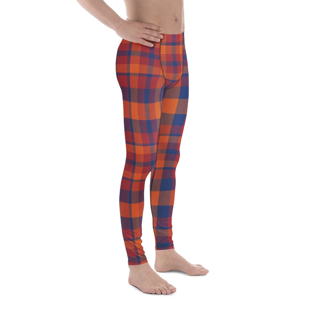 Fall Plaid Men's Leggings