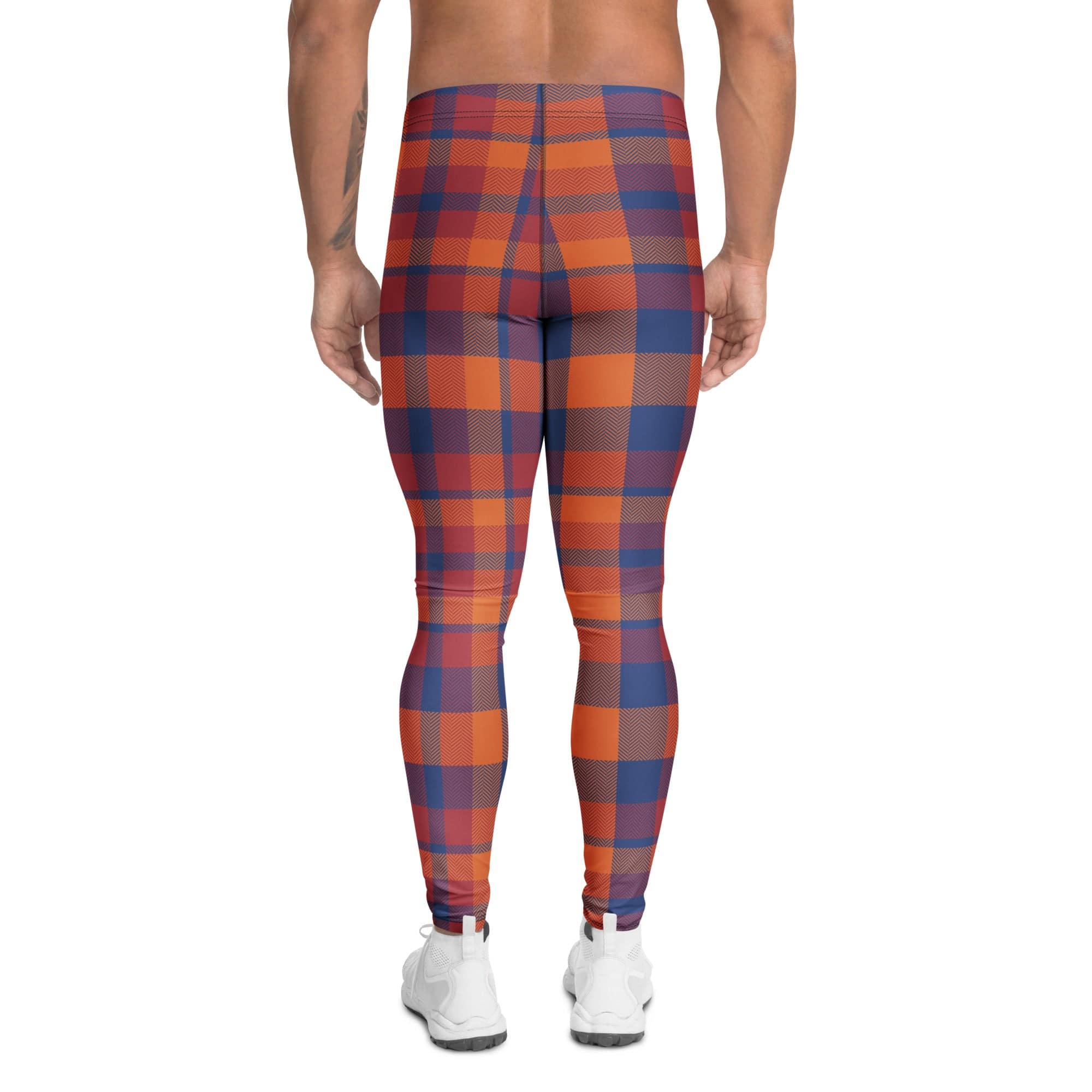 Fall Plaid Men's Leggings