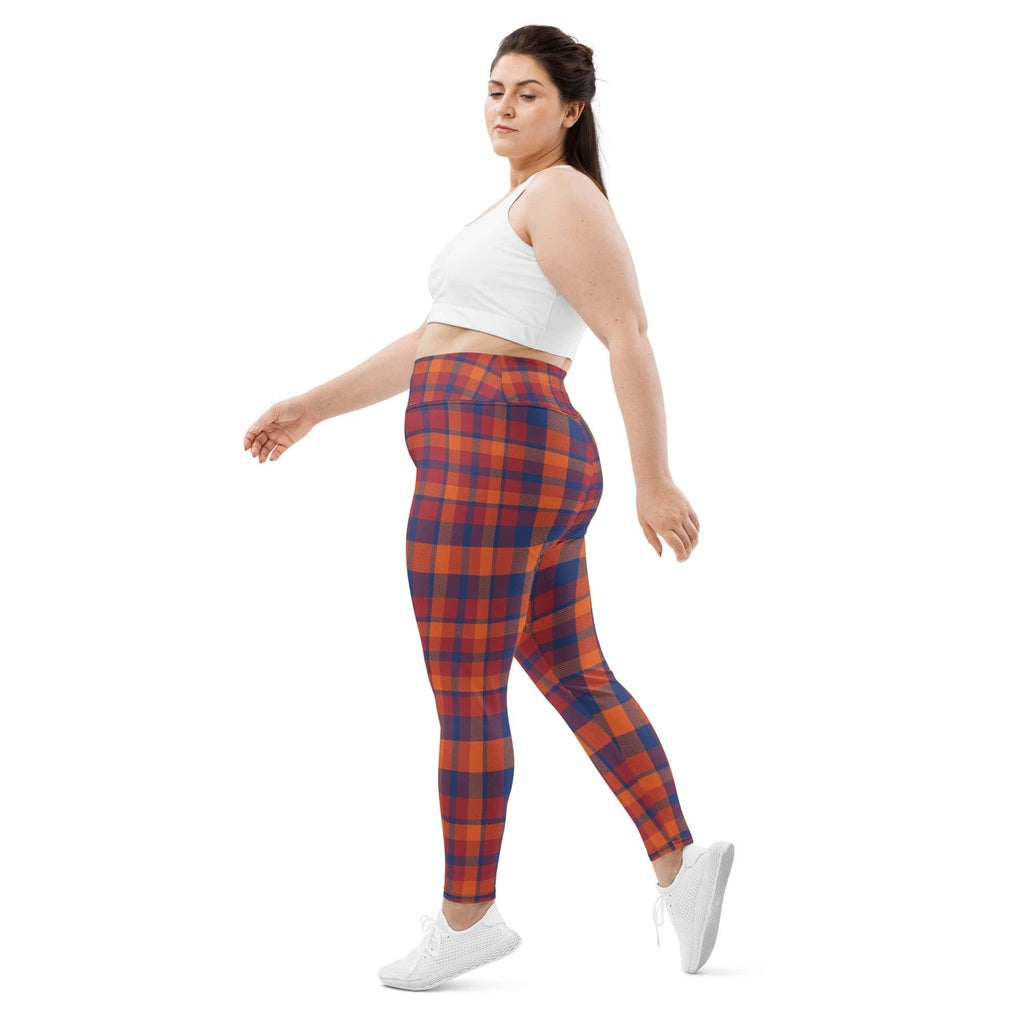 Fall Plaid Plus Size Leggings