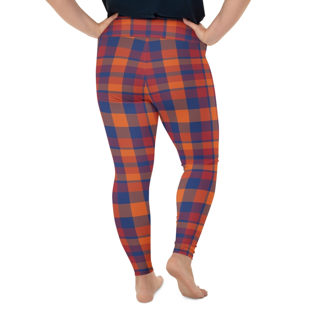 Fall Plaid Plus Size Leggings