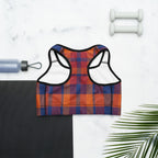 Fall Plaid Sports Bra