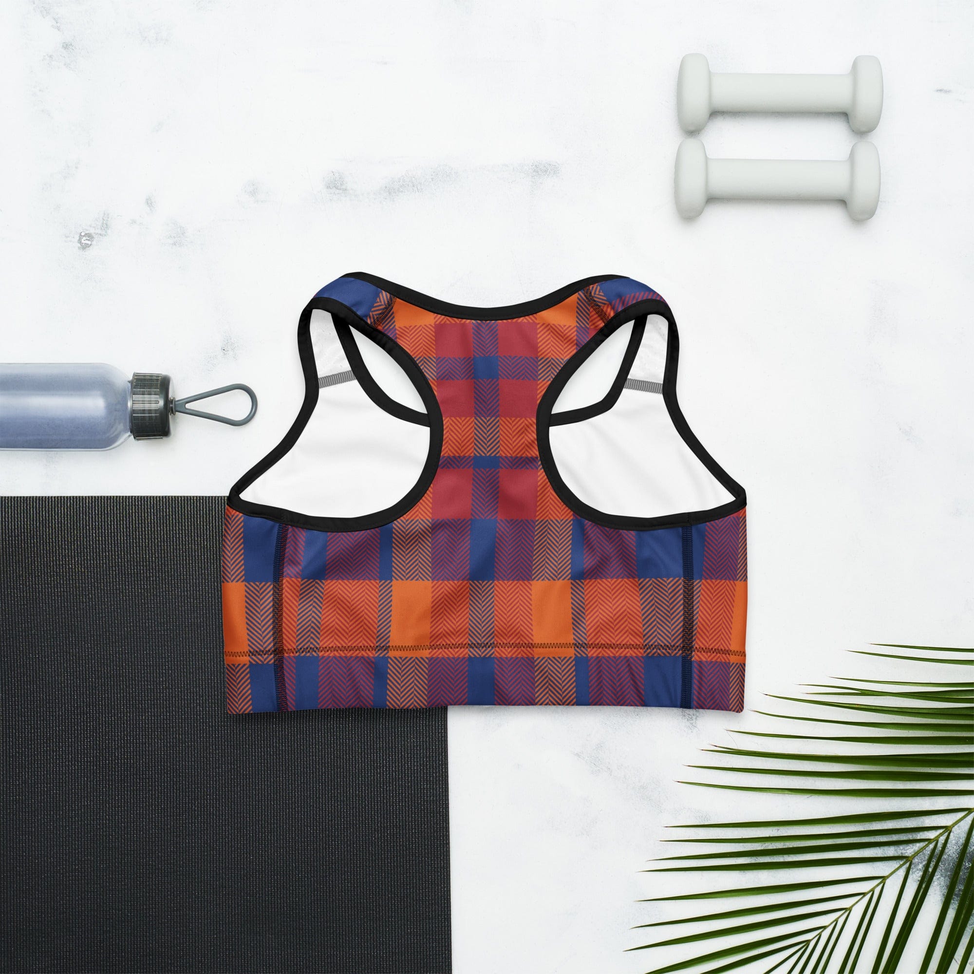 Fall Plaid Sports Bra